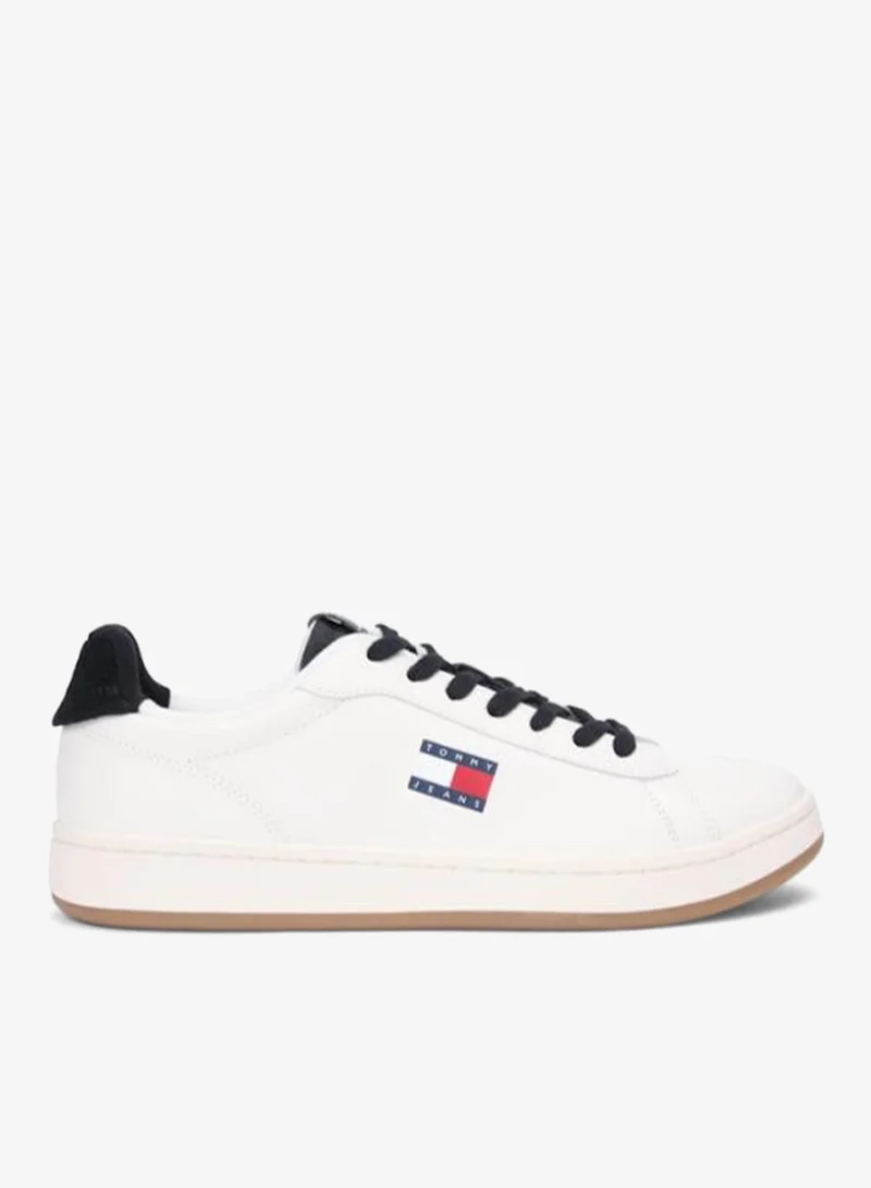 Archive Court Leather Embossed Trainers