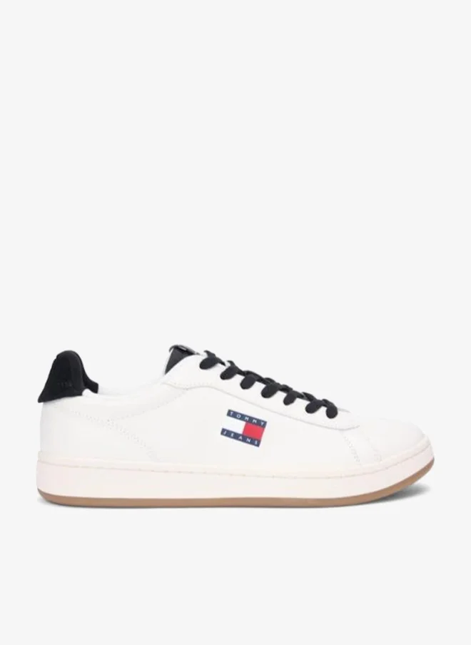 TOMMY JEANS Archive Court Leather Embossed Trainers