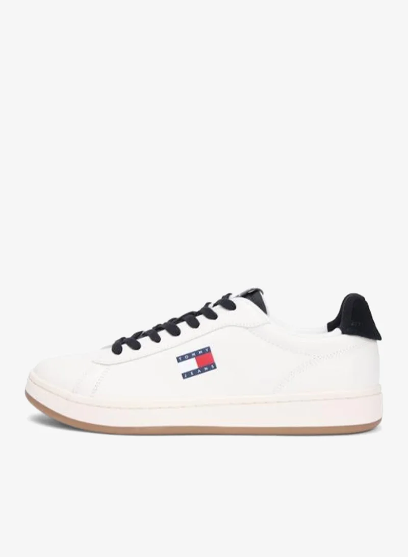 TOMMY JEANS Archive Court Leather Embossed Trainers