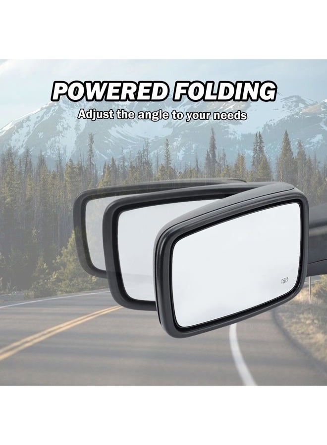 MOFOAP Driver Side Mirror Compatible with 2013-2018 Dodge Ram 1500 2500 3500 Mirrors with Heated Puddle Lamp Temperature Sensor Tuning LED Signal Power Fold (Textured Black) - Image 5