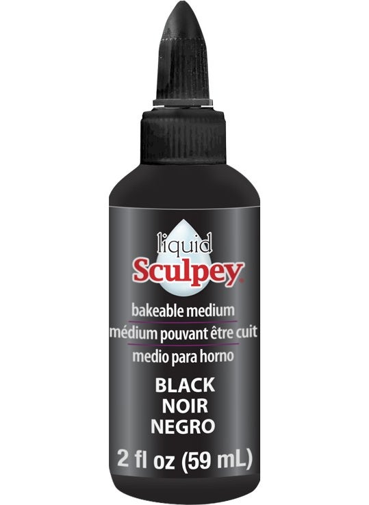 Sculpey - Liquid Liquid Polymer Clay 59 Ml. Black - Image 1