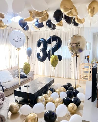 IWERP 3 Balloon Black Number Balloon 40 Inch 3rd Three Year Old Birthday Deco Black Party Supplies for Party Decorations Number 3 Balloon - Image 5