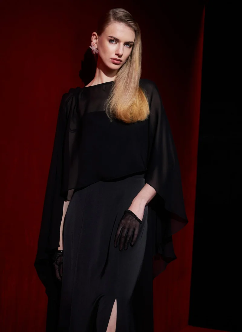 Lichi  Lightweight satin maxi dress for Women | Best Price UAE