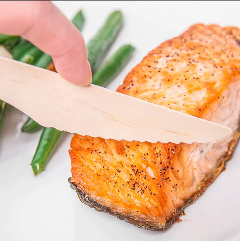 Dalthamman Disposable Wooden Cake Knife 160mm Bio-Degradable Pack of 100. - Image 4