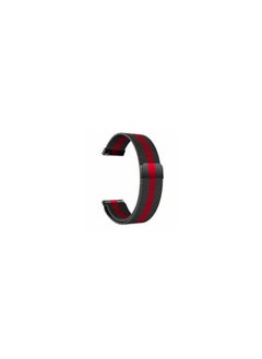 CATANES Samsung Galaxy Watch 5 / Galaxy Watch 5 Pro Band Milanese Stainless Steel Strap 20mm Compatible with Galaxy Watch5 (44mm/40mm) Galaxy Watch5 Pro (45mm) Black/Red  - Image 2