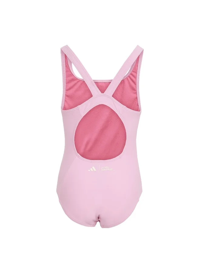 adidas Adidas Ad Sim St Pink Swimsuit Swimwear For Kids