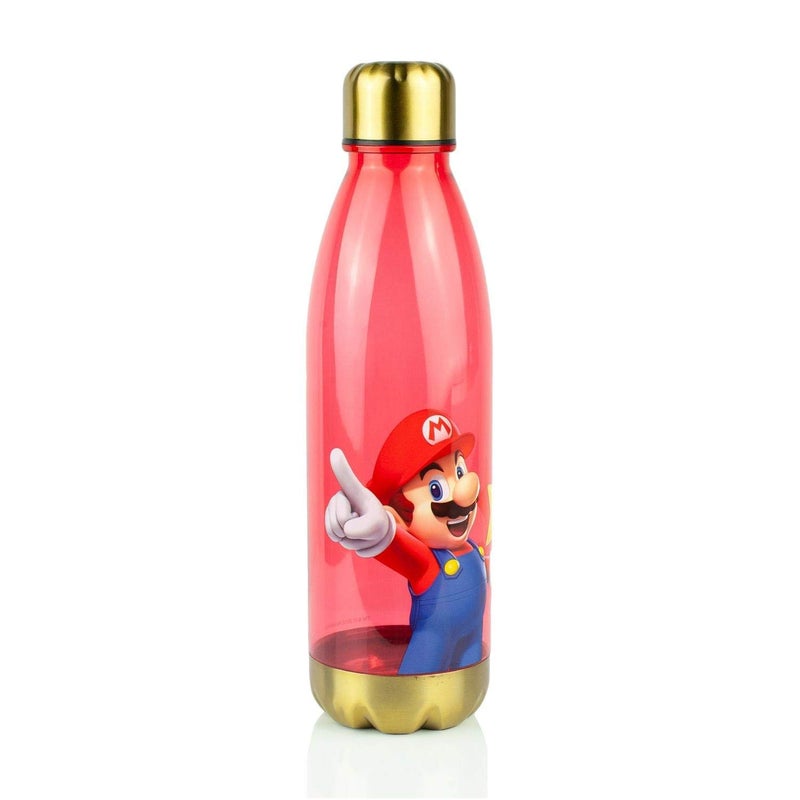 Nintendo SUPER MARIO Bros Plastic Reusable Water Bottle 20 oz