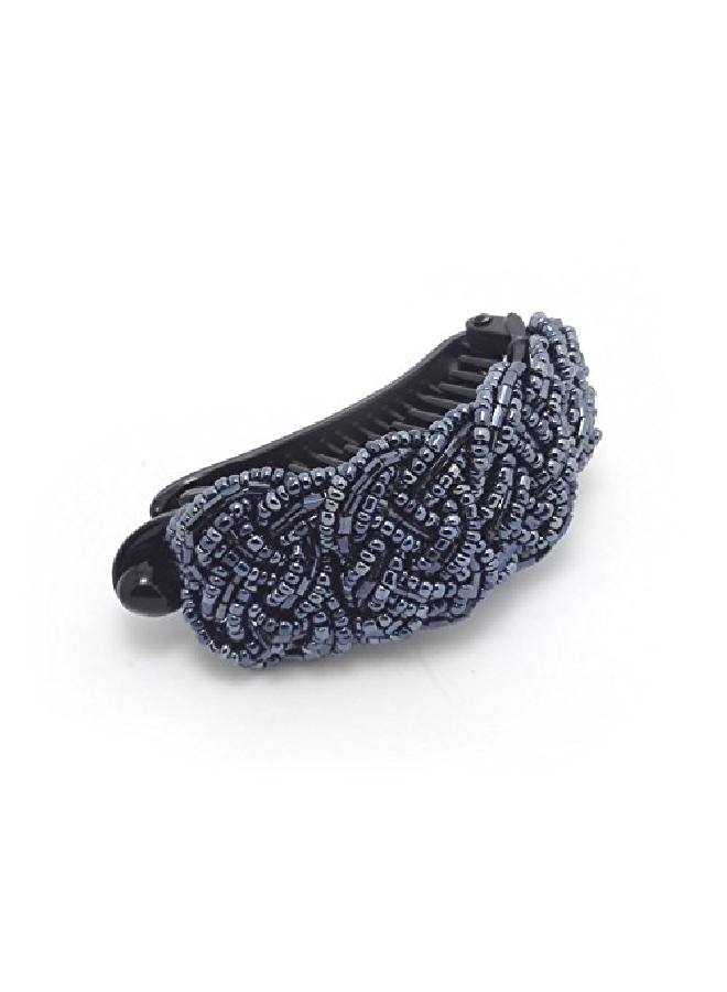 Meilliwish Noble Lady Women Hair Clip Ponytail Holder(H35)(Darkblue) - Image 2
