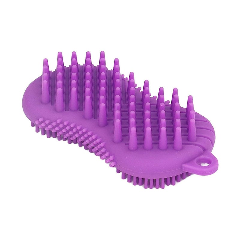 Ncry 3 in 1 Silicone Bath Body Brush Exfoliating Scrub Brush Ultra Soft Texture for Women Men Baby Sensitive Skin, Easy to Clean (multicolour) - Image 1