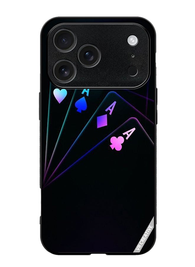 VR CREATIVE Protective Case Cover For Apple iPhone 17 Pro Max Cards A Design Multicolour