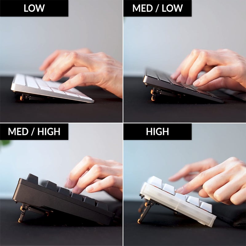 GPG2 ESC Flip PRO Computer Keyboard Stand for Desktop, Adjustable Keyboard Riser for Apple Magic Keyboard, Extendable Holder for Flat-Back Keyboards Only, Ergonomic Office Desk Accessories - Image 4