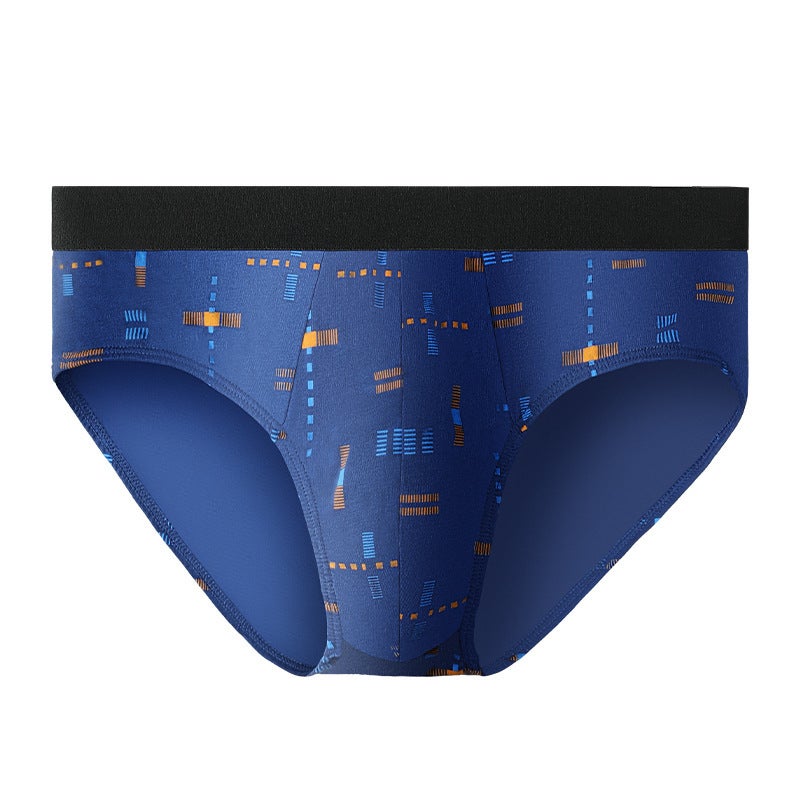 Mens Breathable Cotton Briefs Summer Sportswear sapphire blue - Image 1