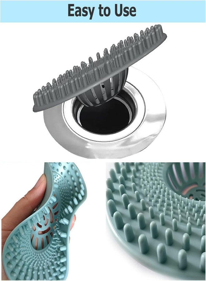 Thea Hair Catcher Rubber Drain Protector, Reusable Sink Strainer, for Bathroom, Bath-tub, Handbasin, Kitchen Sink (Pack of 2) - Image 2