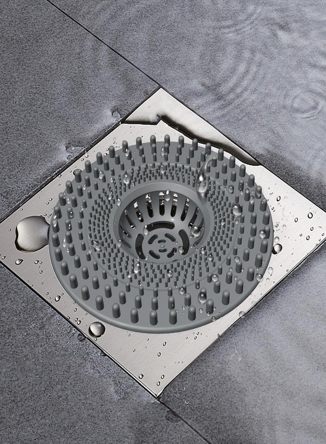 Thea Hair Catcher Rubber Drain Protector, Reusable Sink Strainer, for Bathroom, Bath-tub, Handbasin, Kitchen Sink (Pack of 2) - Image 1