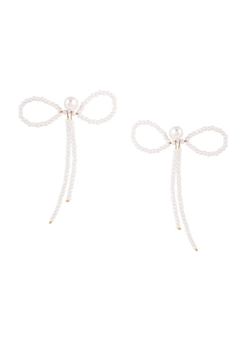 Priyaasi Bow Shape Drop Earrings