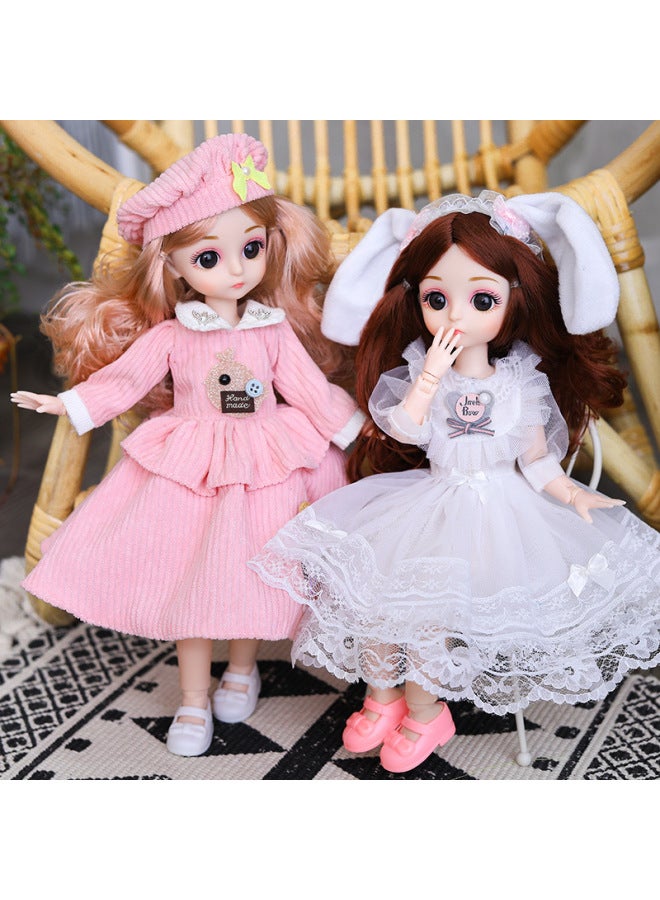 BJD Doll 30 سم مجموعة دمى فتاة صغيرة لعبة أطفال تدريب رياض الأطفال هدية عيد ميلاد - اللون: Xia Xiaobing - الارتفاع: 30 سم وميض موسيقى عالي 【صندوق هدية】】 - Image 2