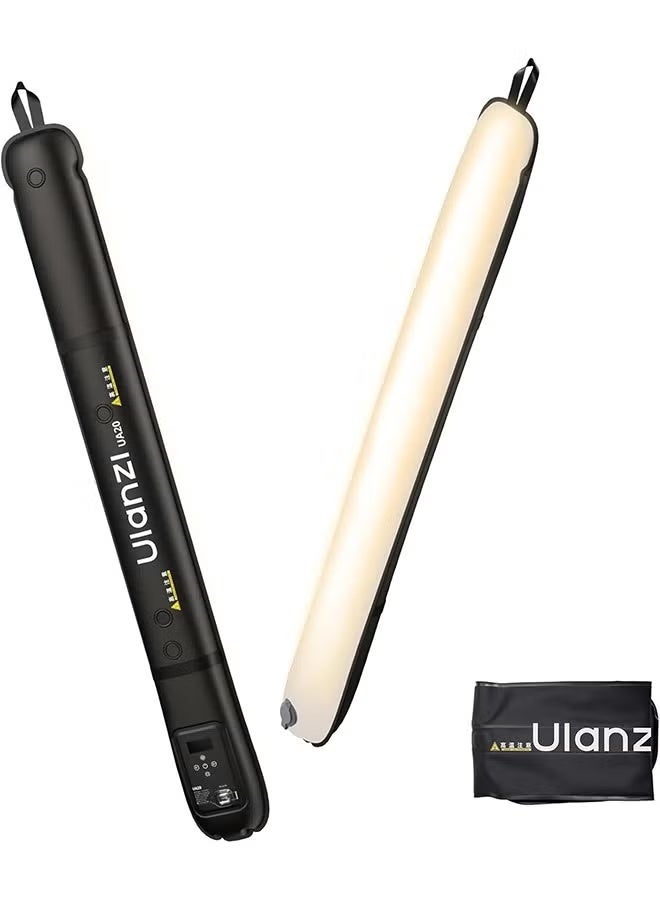 Ulanzi UA20 20W Bi-Color Inflatable Tube Light, Portable Handheld Magnetic 2700K to 6500K CRI 95+ Air Video Streaming Light 1/4" Mount Photography Lighting Stick