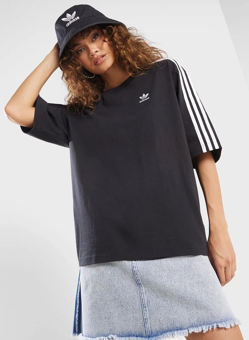 adidas تيشيرت أوفر سايز أسود رجالي أوريجينالز