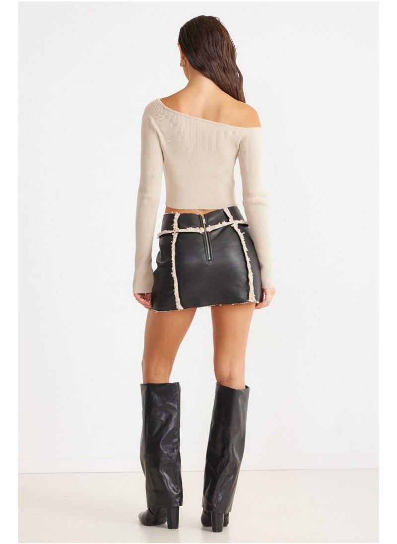 SNDYS Striped Mini Skirt  - Image 2