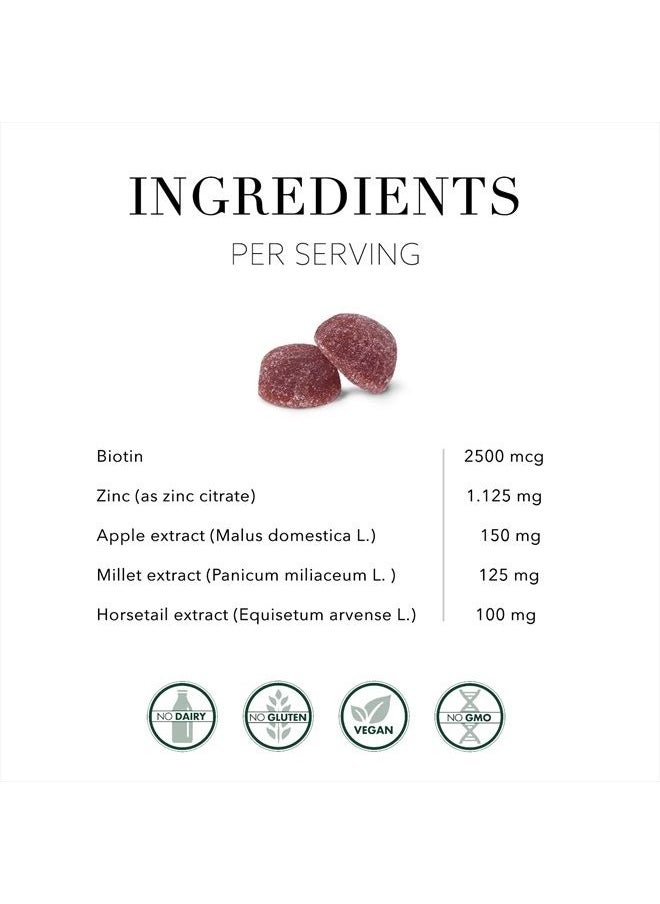New Nordic - Hair Volume Gummies | with Biotin to Support Hair Skin & Nails | Vegan | for Men and Women | 60 Count (Pack of 1) - Image 1