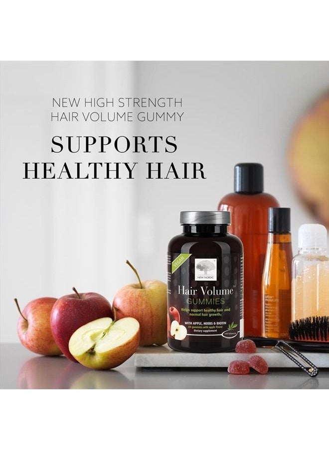 New Nordic - Hair Volume Gummies | with Biotin to Support Hair Skin & Nails | Vegan | for Men and Women | 60 Count (Pack of 1) - Image 1