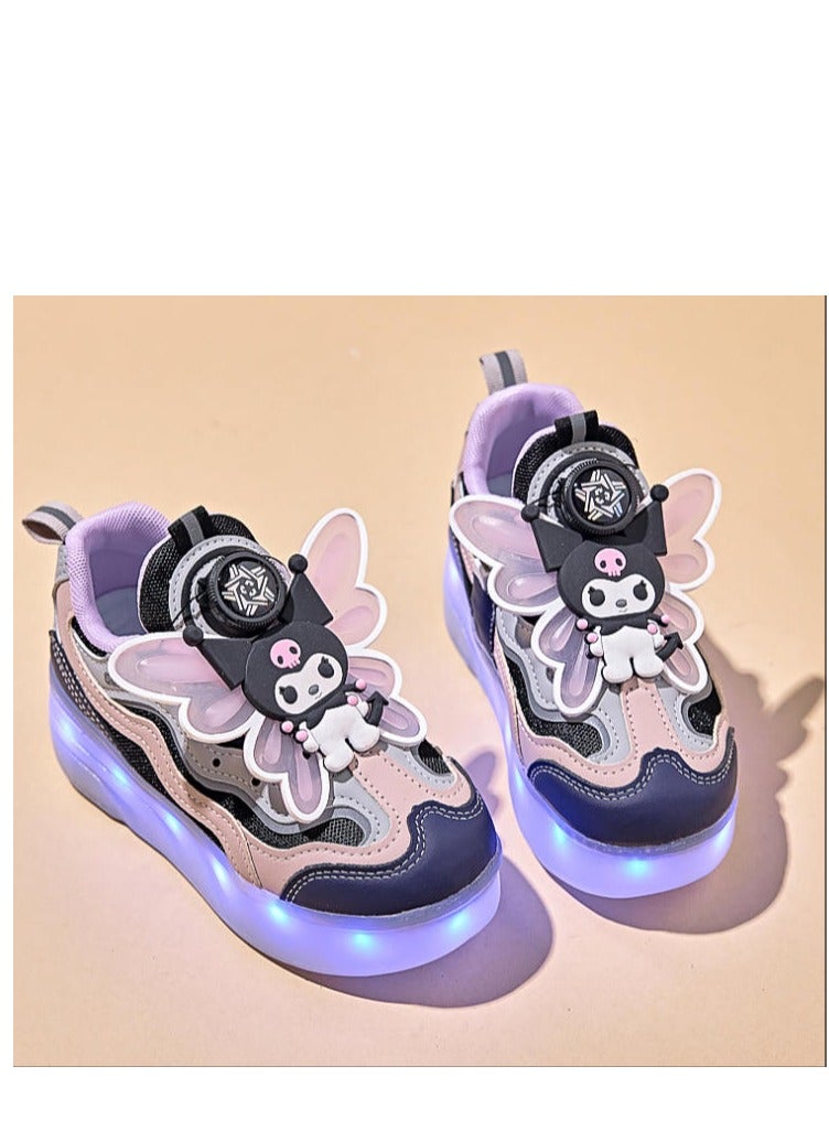 Loquat Glowing Shoes-Children's Cute Double Wheel Flash Skating Shoes - Image 3