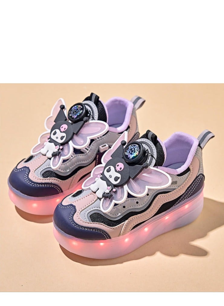 Loquat Glowing Shoes-Children's Cute Double Wheel Flash Skating Shoes - Image 2