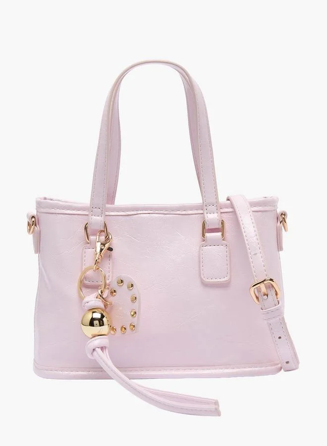 Solid Tote Bag With Detachable Strap