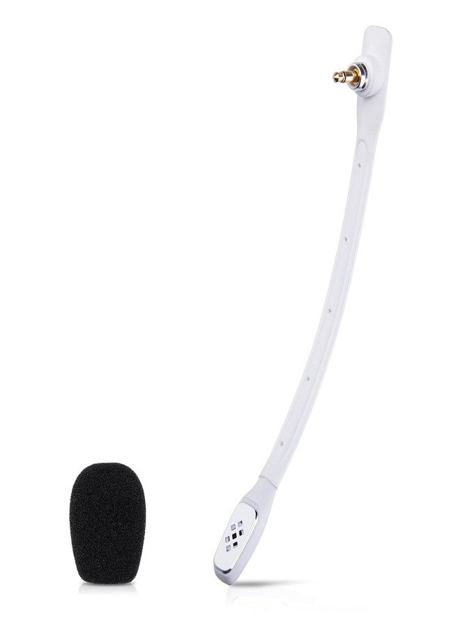 weishan Microphone Replacement for Astro A40 TR A40 Gaming Headset, Detachable Noise Cancellation White Mic with Foam Cover, Works on PS5 PS4 Xbox Series X/S - Image 1