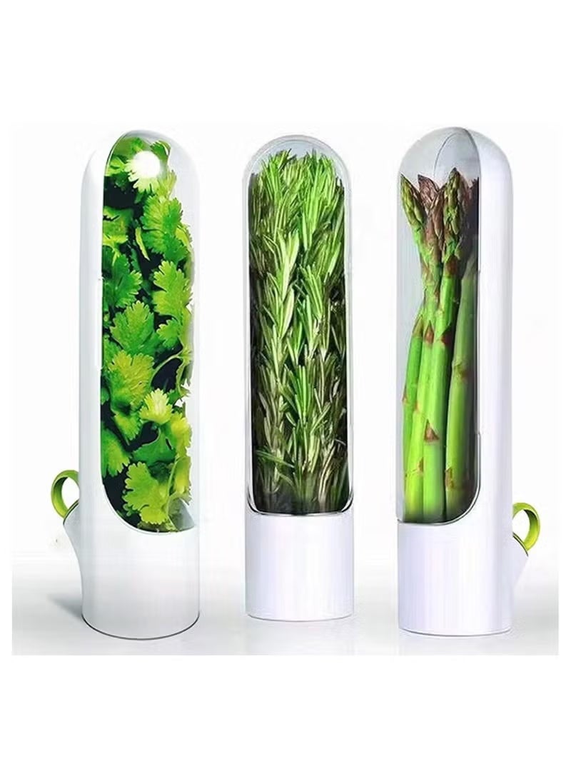 حافظة تخزين للاعشاب فاخرة للحفاظ على الاعشاب طازجة في الثلاجة لمدة 2 او 3 اسابيع مناسبة للكزبرة والنعناع والبقدونس والهليون - Image 1
