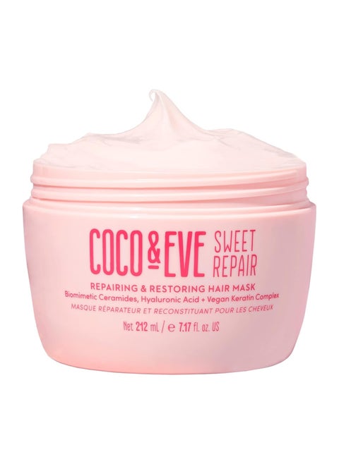Sweet Repair Repairing and Restoring Hair Mask With Hyaluronic Acid Vegan Keratin to Repair Dry Damaged Hair Hydration and Shine 212ml