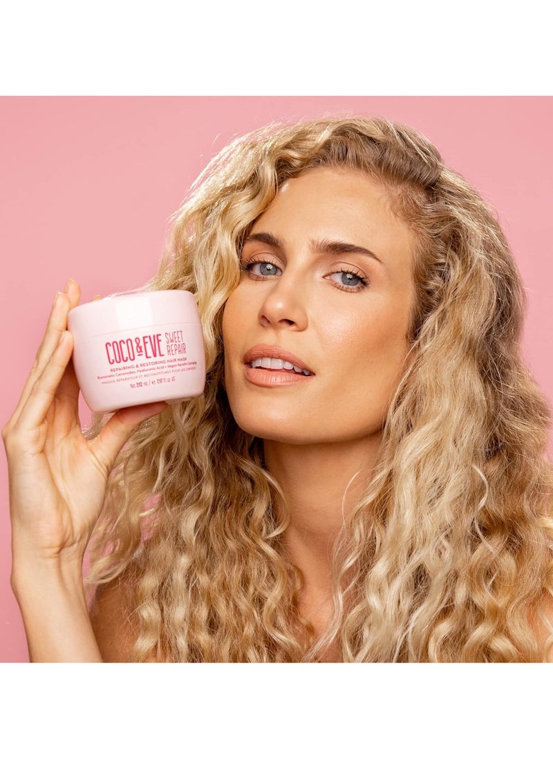 Sweet Repair Repairing and Restoring Hair Mask With Hyaluronic Acid Vegan Keratin to Repair Dry Damaged Hair Hydration and Shine 212ml