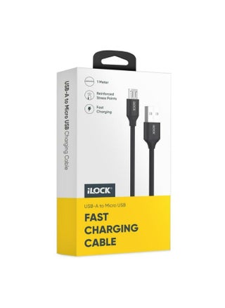 iLOCK Charge & Sync Cable | 1 Meter | Fast Charging & Data Sync | Durable PVC Design (USB-A to Micro, - pzsku/Z05E4FF39DCE5971D16CEZ/45/1747828220/4cd3bfe7-11d7-4fe3-9a8e-4178d499ed89