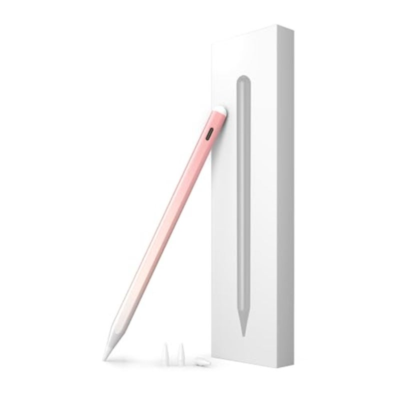 قلم iPad للعمل الإبداعي، سبائك الألومنيوم، أسود غير لامع، ملحق مغناطيسي وشحن سريع - Image 1