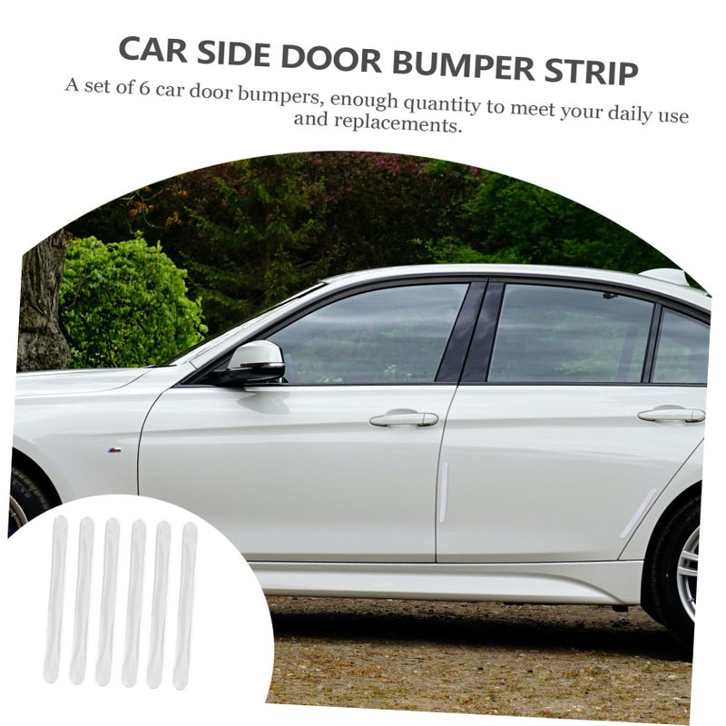 6Pcs Car Door Edge Protector Anti Scratch Strip Self Adhesive For SUV Truck - Image 3