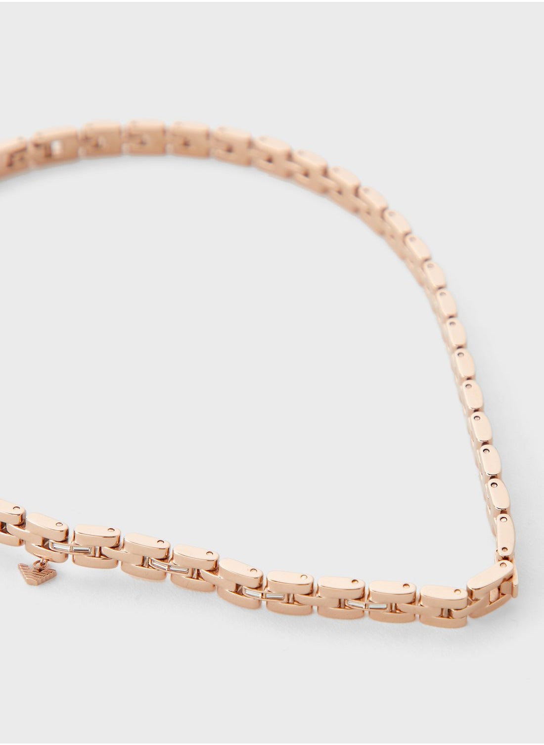 Buy Emporio Armani Rosegold Logo Chain Bracelet for Women in UAE