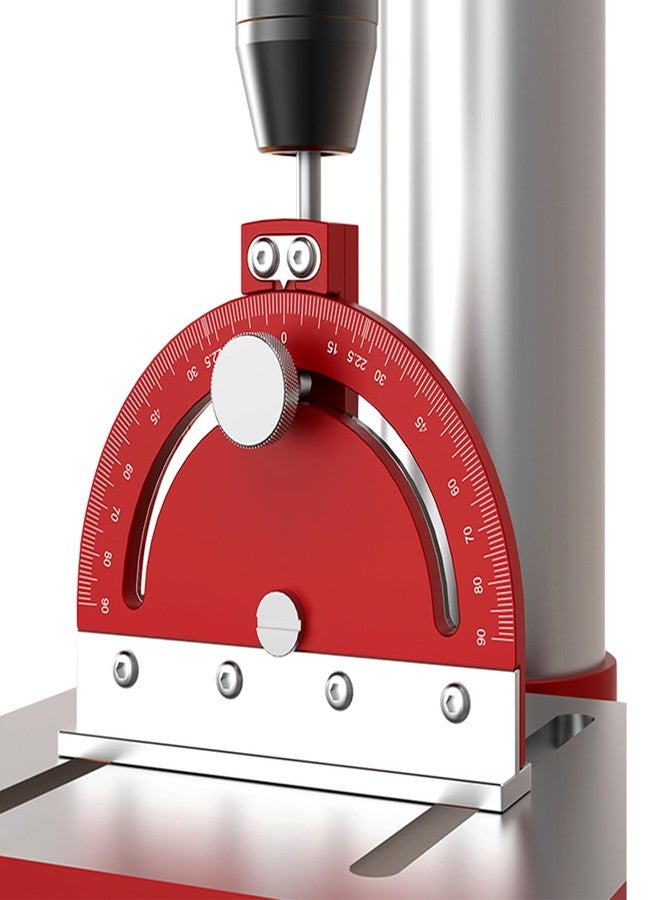 dcvbny Adjustable Multi-Angle Drill Press Protractor Square Guide,Precision Drill Bit Angle Finder from -85° to 85° for Drill Press Table - Red - Image 1
