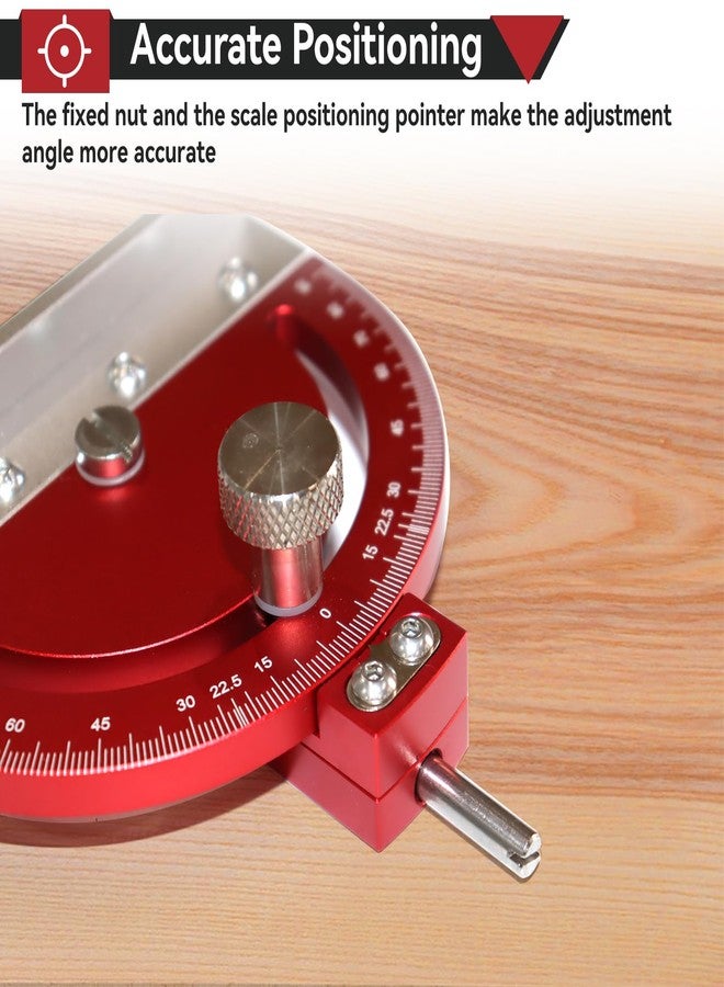 dcvbny Adjustable Multi-Angle Drill Press Protractor Square Guide,Precision Drill Bit Angle Finder from -85° to 85° for Drill Press Table - Red - Image 4