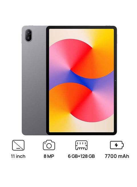 جهاز Matepad SE مقاس 11 بوصة باللون الرمادي السديم وذاكرة الوصول العشوائي (RAM) سعة 6 جيجابايت ومساحة تخزين داخلية 128 جيجابايت وواي فاي - إصدار الشرق الأوسط
