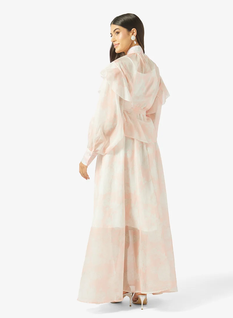 Khizana Printed Top & Skirt Set