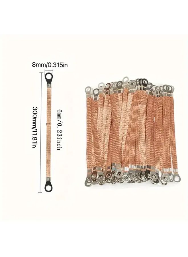 10pcs 8mm Copper Braided Grounding Wire For Distribution Box - Image 3