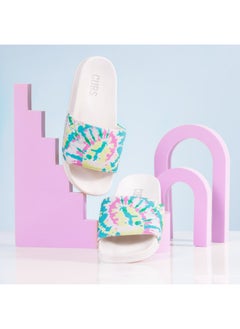 CUBS Tie Dyed Everyday Wear Eco-Friendly Pvc Slides For Kids Lightweight Easy To Wash And Anti-Slip Soles  - Image 2