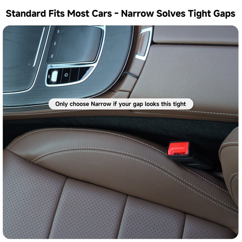 Givifive Car Seat Gap Filler Set of 2, Soft Foam Multifunctional Seat Side Gap Filler with Organizer & Hook Function, 3in1 Gap Stopper Universal Fit Car SUV Truck Fill The Gap Between Seat & Console - Image 4