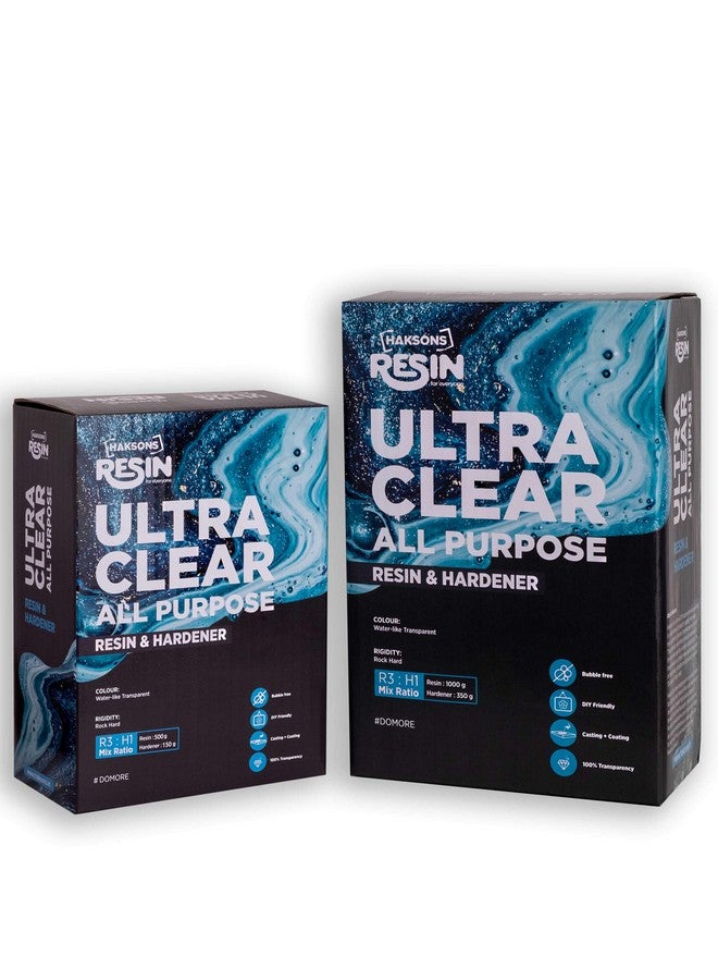 HAKSONS Haksons Ultra Clear All Purpose Epoxy Resin and Hardener | Epoxy Resin Art Kit for Beginners | Non-Toxic Art Resin |Crystal Clear -Non Yellowing | (1350 grams)  - Image 2