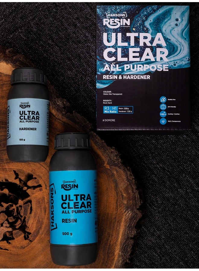 HAKSONS Haksons Ultra Clear All Purpose Epoxy Resin and Hardener | Epoxy Resin Art Kit for Beginners | Non-Toxic Art Resin |Crystal Clear -Non Yellowing | (1350 grams)  - Image 4