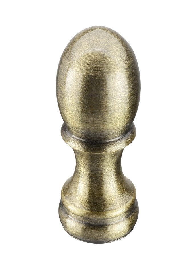 Aspen Creative 24056-07-1, Lamp Finial For Lamp Shade/Antique Brass Finish, 1-3/4" Height - Image 1