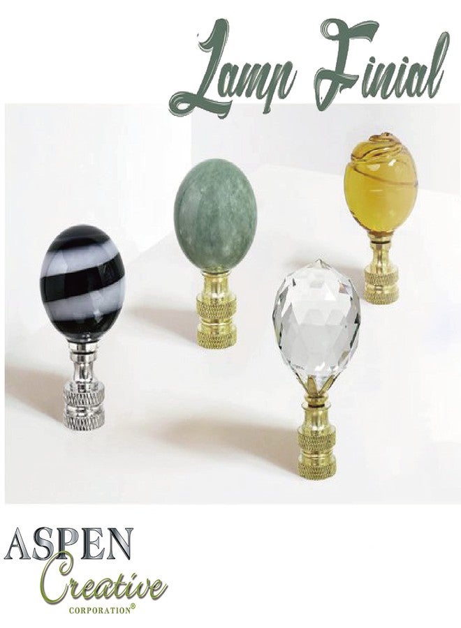 Aspen Creative 24056-07-1, Lamp Finial For Lamp Shade/Antique Brass Finish, 1-3/4" Height - Image 4