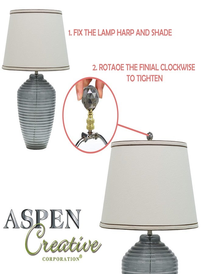 Aspen Creative 24056-07-1, Lamp Finial For Lamp Shade/Antique Brass Finish, 1-3/4" Height - Image 3
