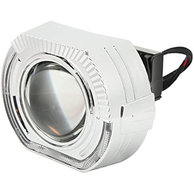 Brilluxa مجموعة تحويل المصابيح الأمامية LED ثنائية العدسات مقاس 3 بوصات 924 فولت متوافقة مع H1 H4 H7 Hb3 Hb4 D1 LED Projector Headlight Kit، عيون الملاك، مجموعة ترقية الإضاءة الأمامية للسيارة باللون الأبيض والأصفر - Image 3