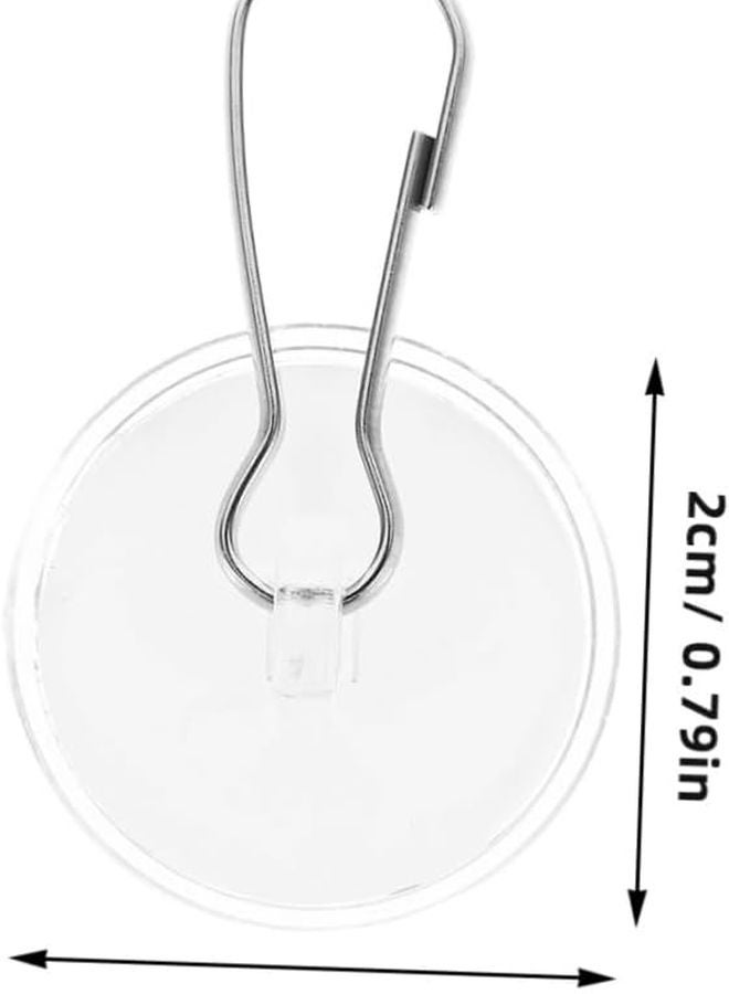 Transparent Ceiling Hooks 20pcs Removable Adhesive Hangers For Balloons Holiday Decorations - Image 3